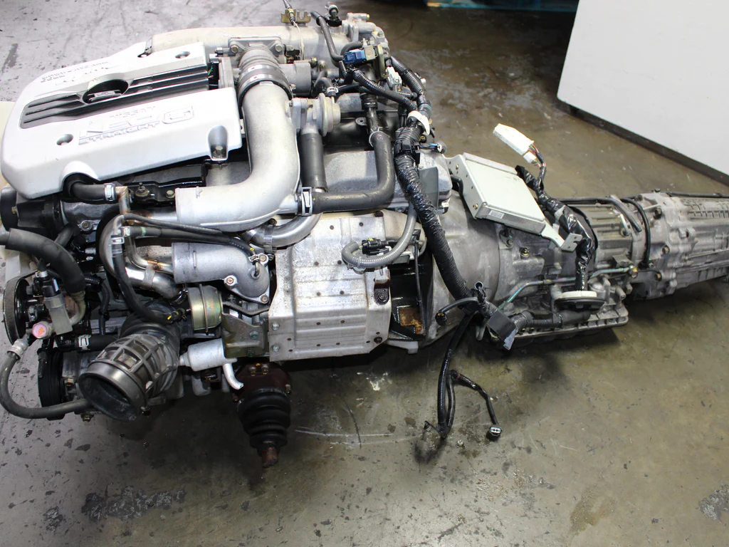 JDM 1998-2002 Nissan Skyline R34 GTT 2.5L Turbo AWD Motor & Transmission 6 Cyl Engine - Image 5