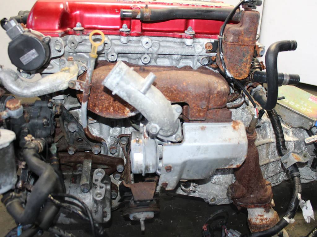 JDM 1990-1994 Nissan Silvia S13 Red Top Motor 5 speed SR20DET 2.0L 4 Cyl Engine - Image 17