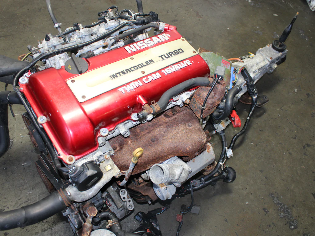 JDM 1990-1994 Nissan Silvia S13 Red Top Motor 5 speed SR20DET 2.0L 4 Cyl Engine - Image 14