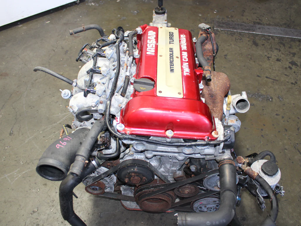 JDM 1990-1994 Nissan Silvia S13 Red Top Motor 5 speed SR20DET 2.0L 4 Cyl Engine - Image 2