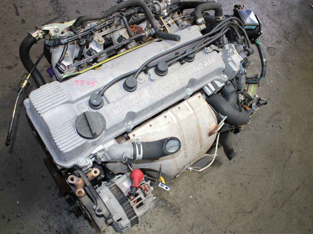 JDM 1993-2001 Nissan Altima Motor KA24DE A/T Transmission 2.4L 4 Cyl Engine - Image 5