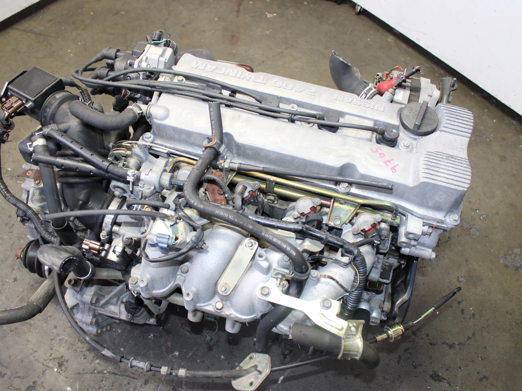 JDM 1993-2001 Nissan Altima Motor KA24DE A/T Transmission 2.4L 4 Cyl Engine - Image 3