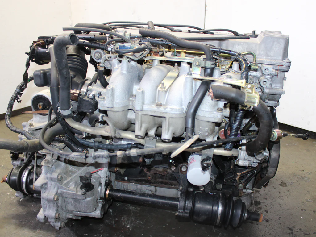 JDM 1993-2001 Nissan Altima Motor KA24DE A/T Transmission 2.4L 4 Cyl Engine - Image 2