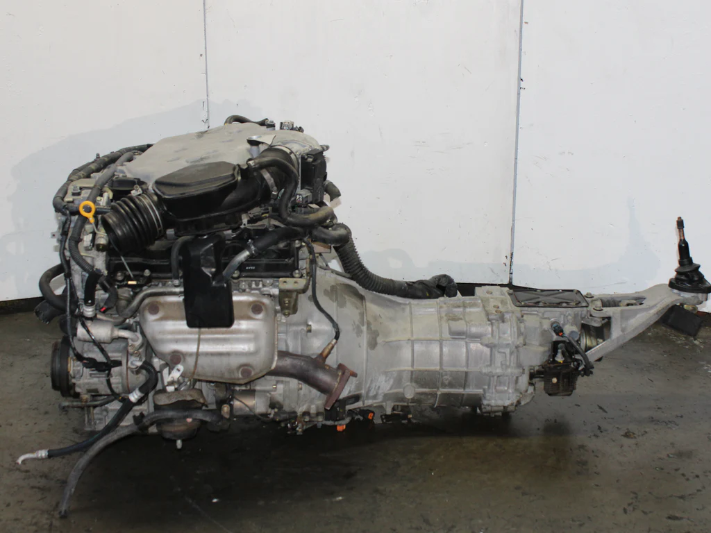 JDM 2003-2004 Infiniti G35 Motor Manual Transmission VQ35DE 3.5L 6 Cyl Engine - Image 6