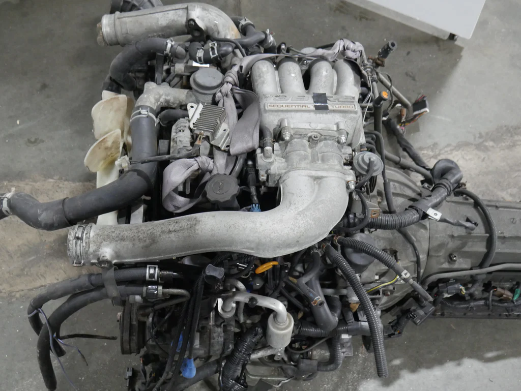 JDM 1990-1996 Mazda Cosmo Motor AT 13B-RE 1.3L 4 Cyl Engine - Image 7